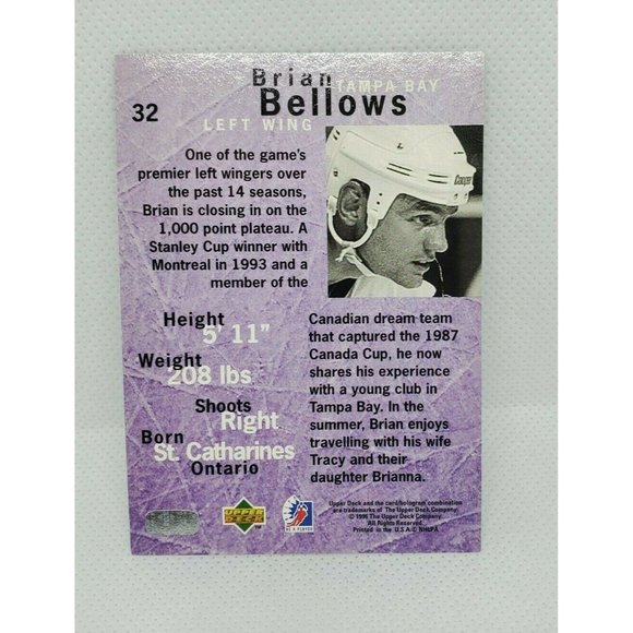 Vintage Be A Player Upper Deck Tampa Bay #120 #139 #32 Hockey Card Lot Of 3 - Picture 8 of 10